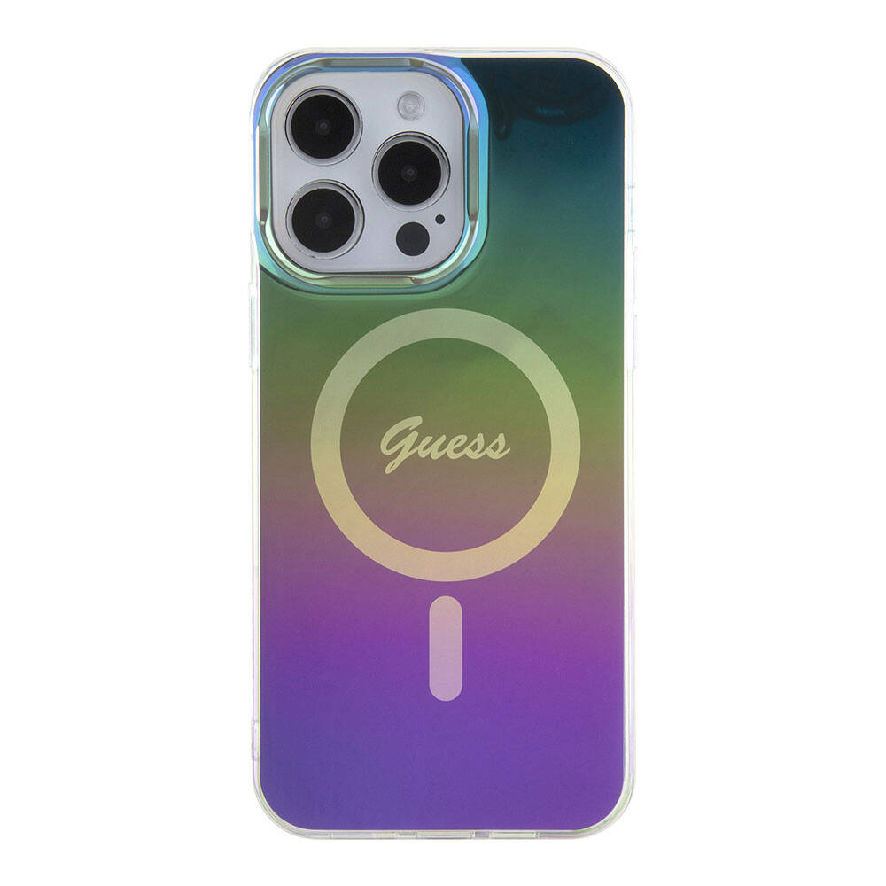 MagSafe-kotelo Apple iPhone 15 Prolle, Guess, IML Iridescent, Monivärinen