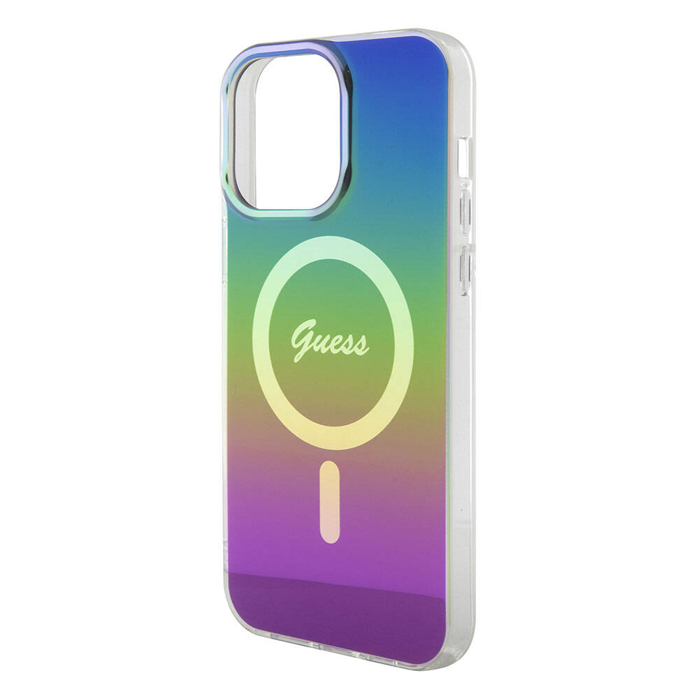 MagSafe-kotelo Apple iPhone 15 Prolle, Guess, IML Iridescent, Monivärinen