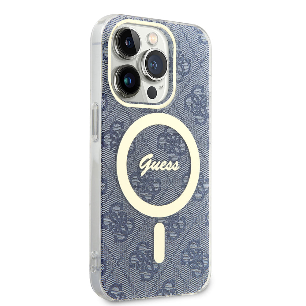 MagSafe-kotelo Apple iPhone 15 Pro Maxille, Guess, IML 4G, Sininen