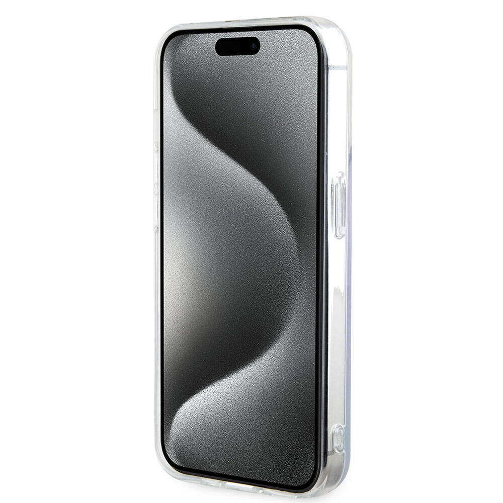 MagSafe-kotelo Apple iPhone 15 Pro Maxille, Guess, IML Iridescent, Violetti
