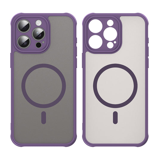 MagSafe-kuori Apple iPhone 15 Pro Maxille, Techsuit, HaloFrost II, Violetti