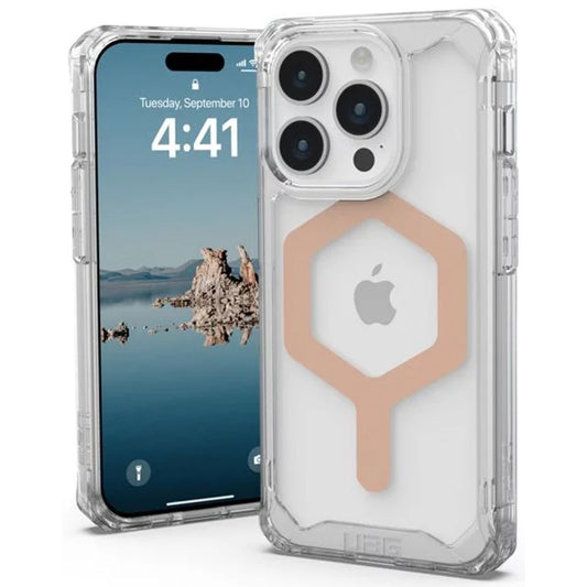 MagSafe-kuori Apple iPhone 15 Pro:lle, Urban Armor Gear, Plyo, Ruusukulta