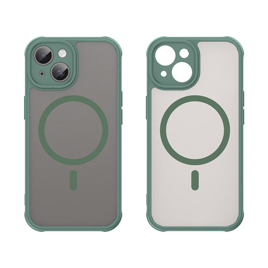 MagSafe-kuori Apple iPhone 15:lle, Techsuit, HaloFrost II, Vihreä