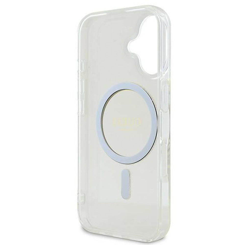 MagSafe-kotelo Apple iPhone 16:lle, Guess, IML Glitter Circle, Läpinäkyvä