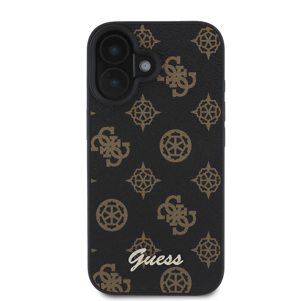 MagSafe-kotelo Apple iPhone 16:lle, Guess, Peony Script, Musta