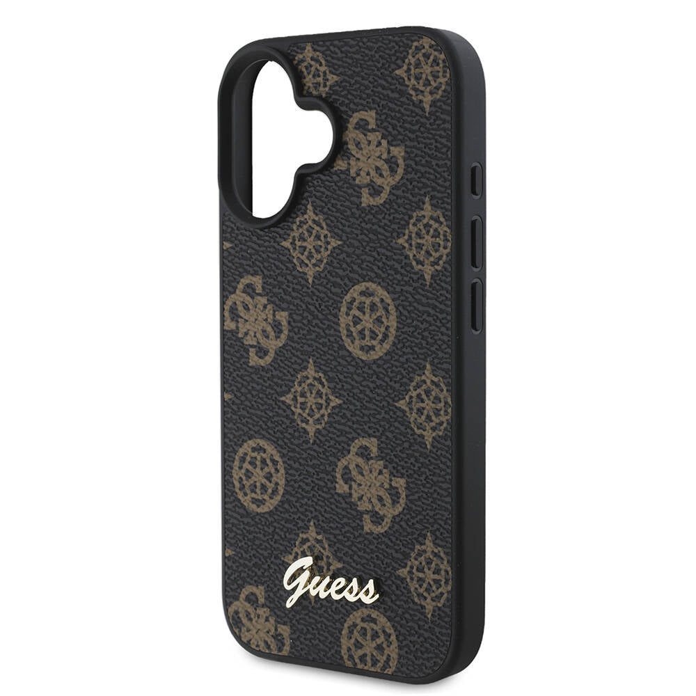 MagSafe-kotelo Apple iPhone 16:lle, Guess, Peony Script, Musta