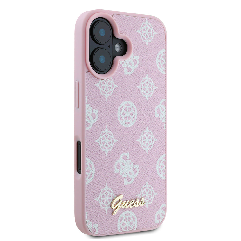 MagSafe-kotelo Apple iPhone 16:lle, Guess, Peony Script, Pinkki