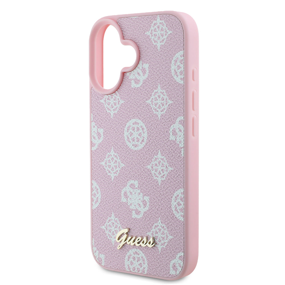 MagSafe-kotelo Apple iPhone 16:lle, Guess, Peony Script, Pinkki