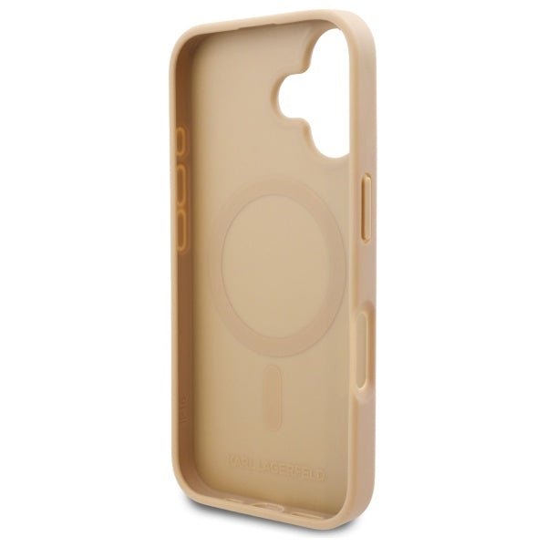 MagSafe-kotelo Apple iPhone 16:lle, Karl Lagerfeld, Hot Stamp, Beige