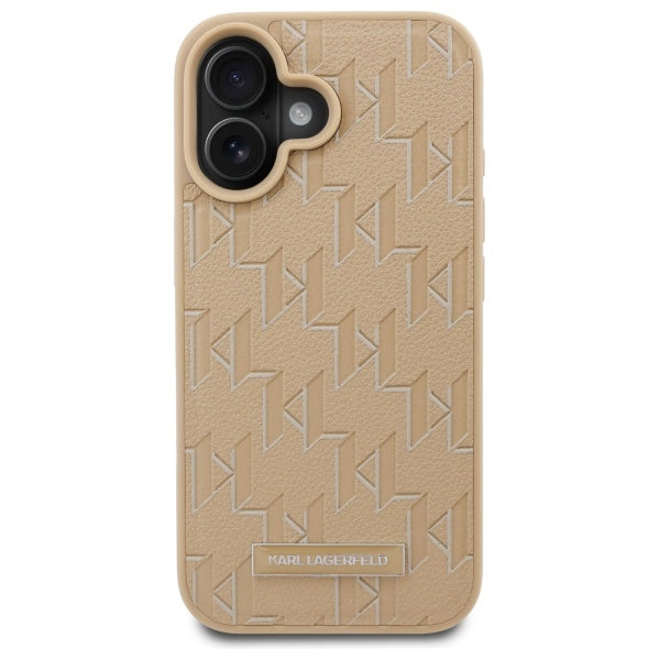 MagSafe-kotelo Apple iPhone 16:lle, Karl Lagerfeld, Hot Stamp, Beige