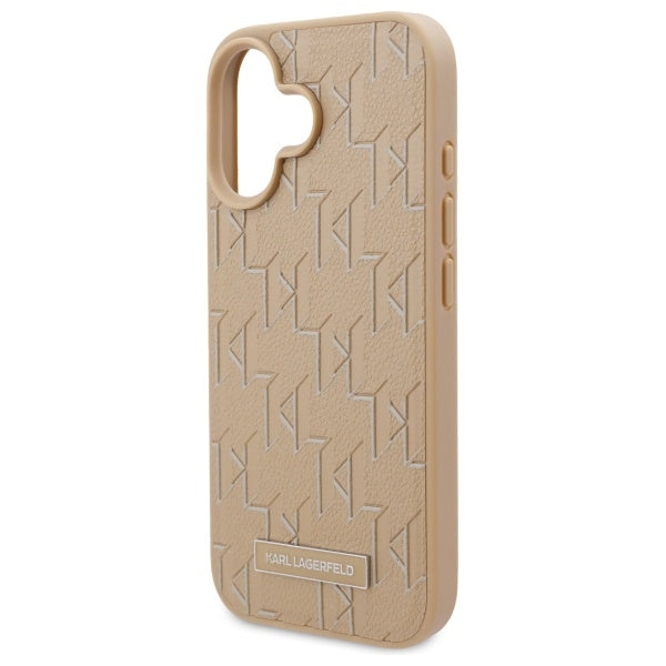 MagSafe-kotelo Apple iPhone 16:lle, Karl Lagerfeld, Hot Stamp, Beige