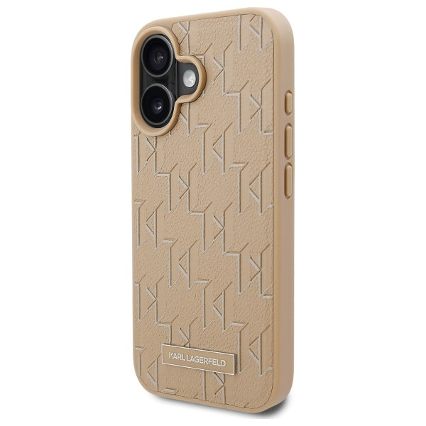 MagSafe-kotelo Apple iPhone 16:lle, Karl Lagerfeld, Hot Stamp, Beige