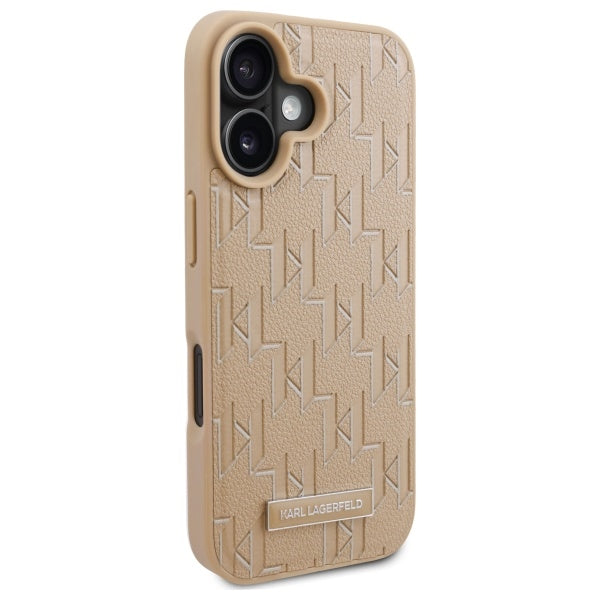 MagSafe-kotelo Apple iPhone 16:lle, Karl Lagerfeld, Hot Stamp, Beige
