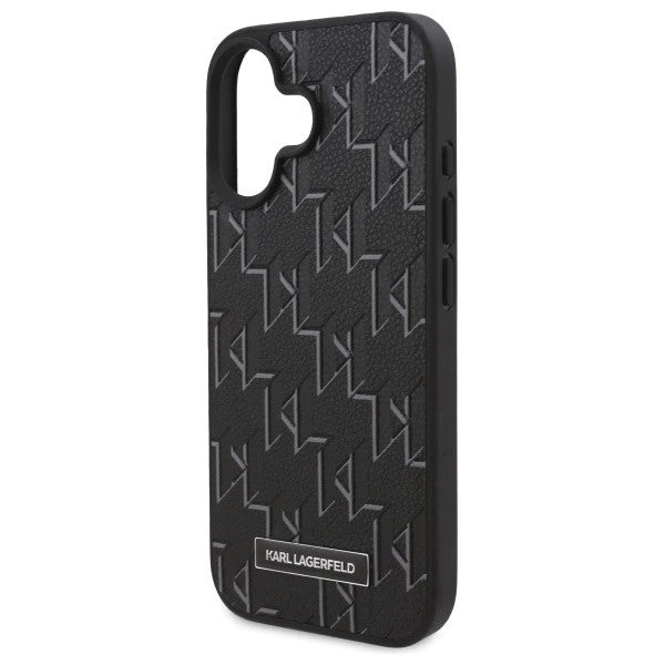 MagSafe-kotelo Apple iPhone 16:lle, Karl Lagerfeld, Hot Stamp, Musta