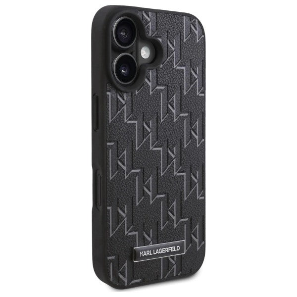 MagSafe-kotelo Apple iPhone 16:lle, Karl Lagerfeld, Hot Stamp, Musta