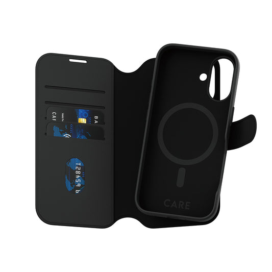 MagSafe-kotelo Apple iPhone 16:lle, PanzerGlass, Care Feature Tango Two-in-One, Musta