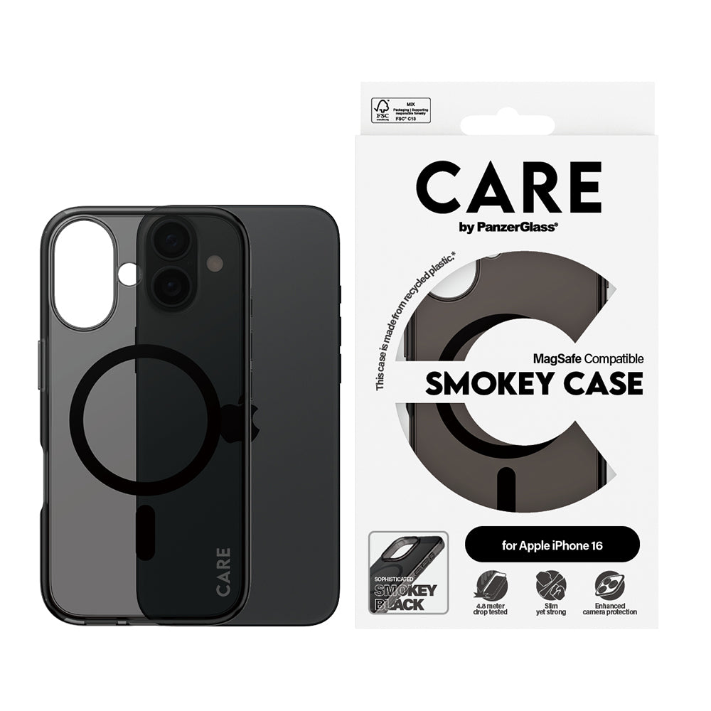MagSafe-kotelo Apple iPhone 16:lle, PanzerGlass, Care Urban Combat, Musta