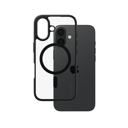 MagSafe-kotelo Apple iPhone 16:lle, PanzerGlass, Care Urban Combat, Läpinäkyvä Musta