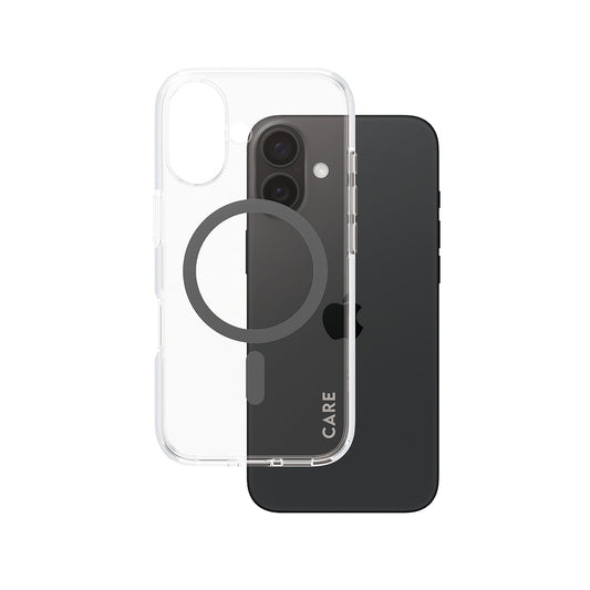 MagSafe-kotelo Apple iPhone 16:lle, PanzerGlass, Care Urban Combat, Musta Läpinäkyvä