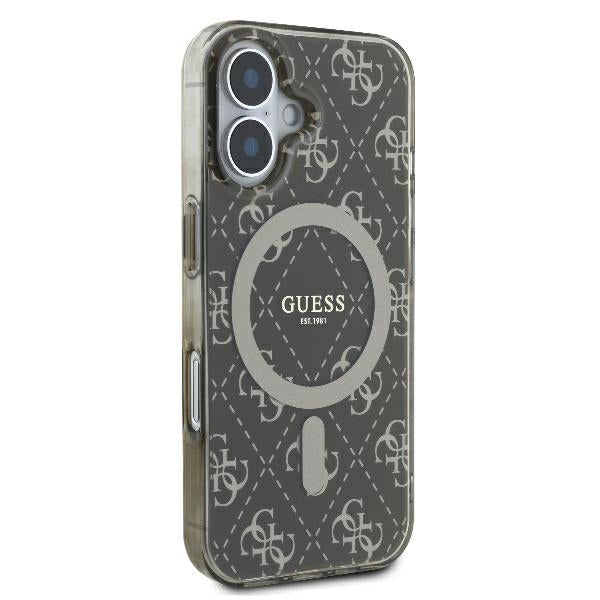 MagSafe-kotelo Apple iPhone 16 Plus -puhelimelle, Guess, IML 4G Background, Ruskea