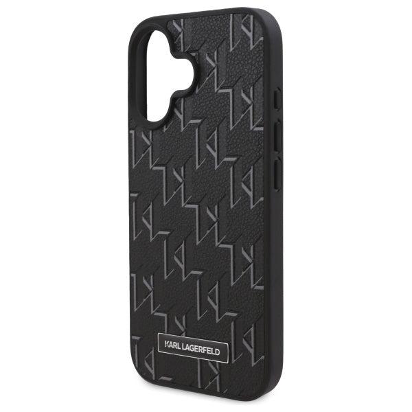 MagSafe-kotelo Apple iPhone 16 Plus -puhelimelle, Karl Lagerfeld, Hot Stamp, Musta