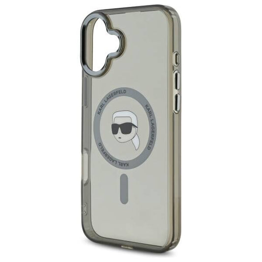 MagSafe-kotelo Apple iPhone 16 Plus -puhelimelle, Karl Lagerfeld, IML Karl's Head, Musta