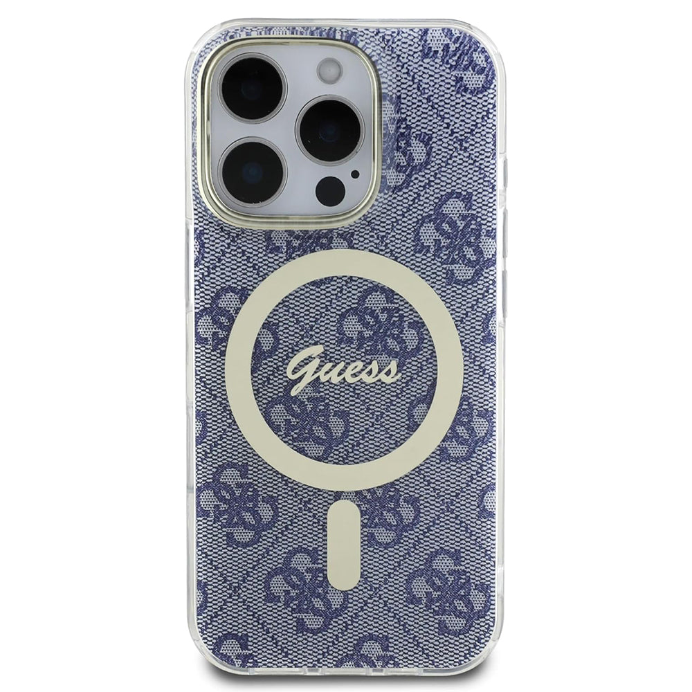 MagSafe-kotelo Apple iPhone 16 Prolle, Guess, IML 4G, Sininen