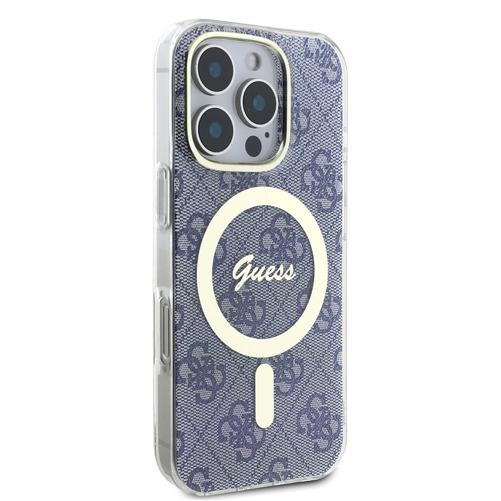 MagSafe-kotelo Apple iPhone 16 Prolle, Guess, IML 4G, Sininen