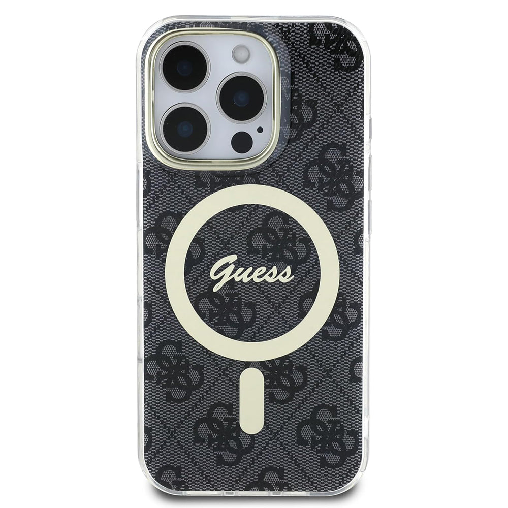 MagSafe-kotelo Apple iPhone 16 Prolle, Guess, IML 4G, Musta