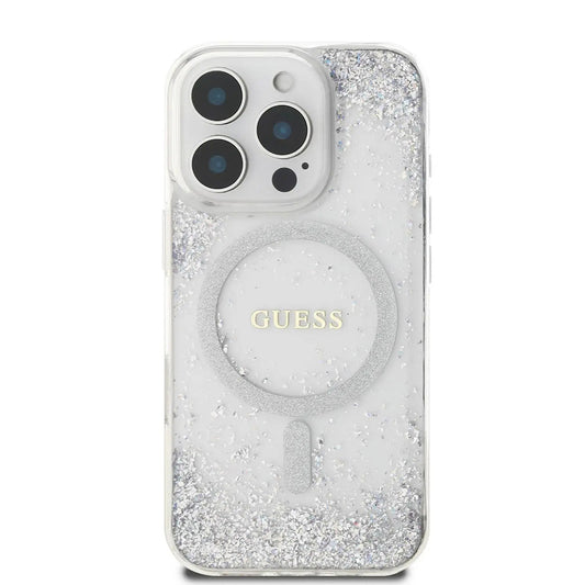 MagSafe-kotelo Apple iPhone 16 Prolle, Guess, IML Glitter Gradient, Hopea