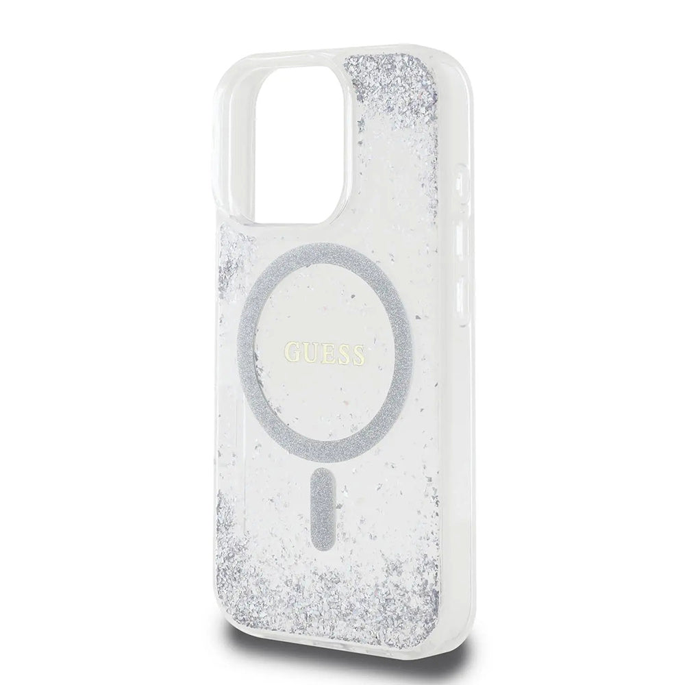 MagSafe-kotelo Apple iPhone 16 Prolle, Guess, IML Glitter Gradient, Hopea