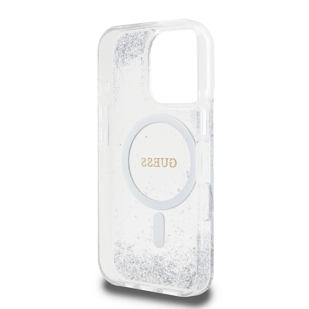 MagSafe-kotelo Apple iPhone 16 Prolle, Guess, IML Glitter Gradient, Hopea