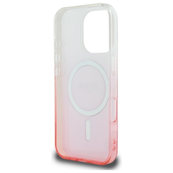 MagSafe-kotelo Apple iPhone 16 Prolle, Guess, IML Glitter Gradient, Pinkki