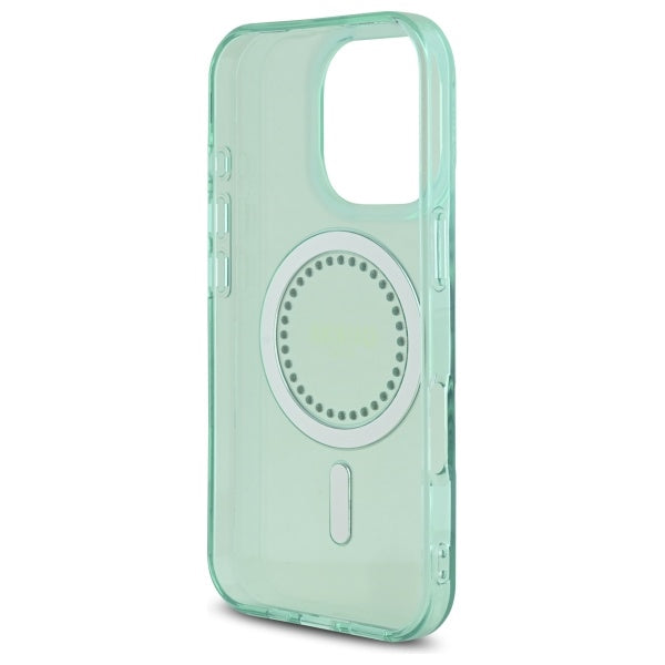 MagSafe-kotelo Apple iPhone 16 Prolle, Guess, IML Rhinestone, Vihreä