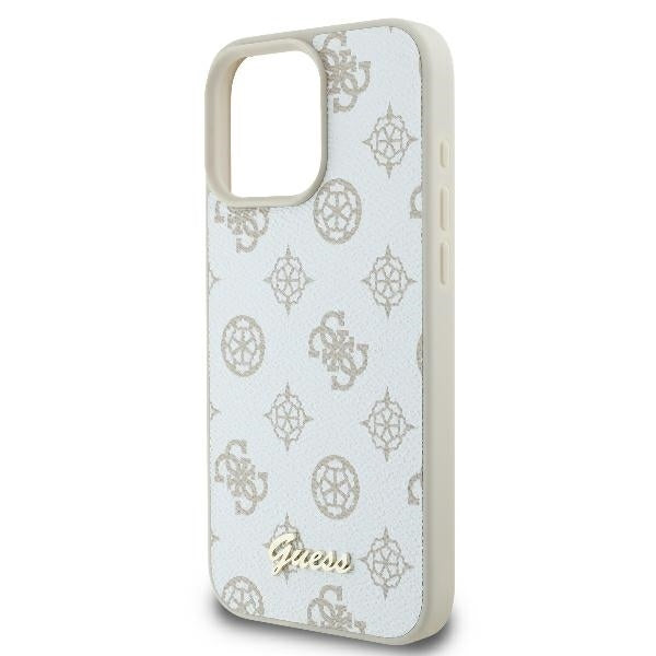 MagSafe-kotelo Apple iPhone 16 Prolle, Guess, Peony Script, Valkoinen