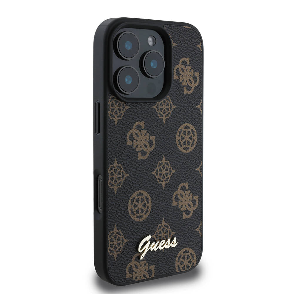 MagSafe-kotelo Apple iPhone 16 Prolle, Guess, Peony Script, Musta