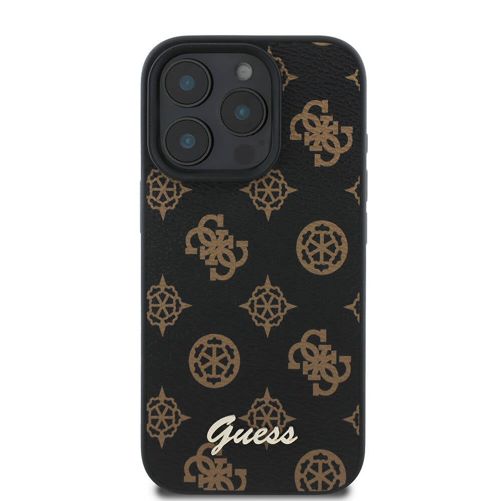 MagSafe-kotelo Apple iPhone 16 Prolle, Guess, Peony Script, Musta
