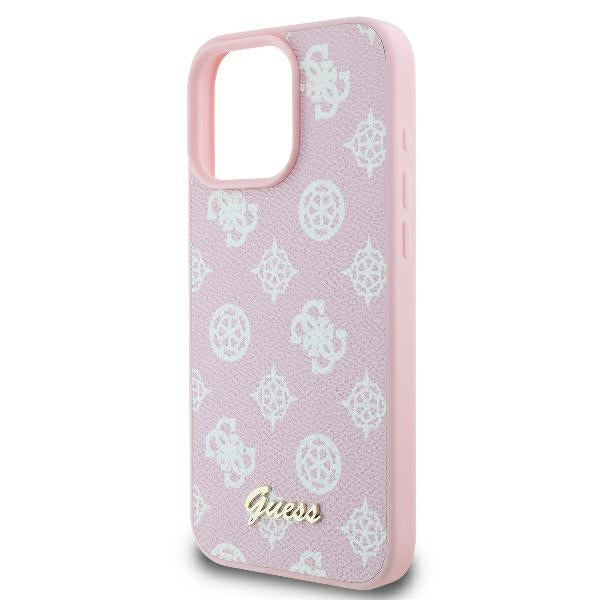 MagSafe-kotelo Apple iPhone 16 Prolle, Guess, Peony Script, Pinkki