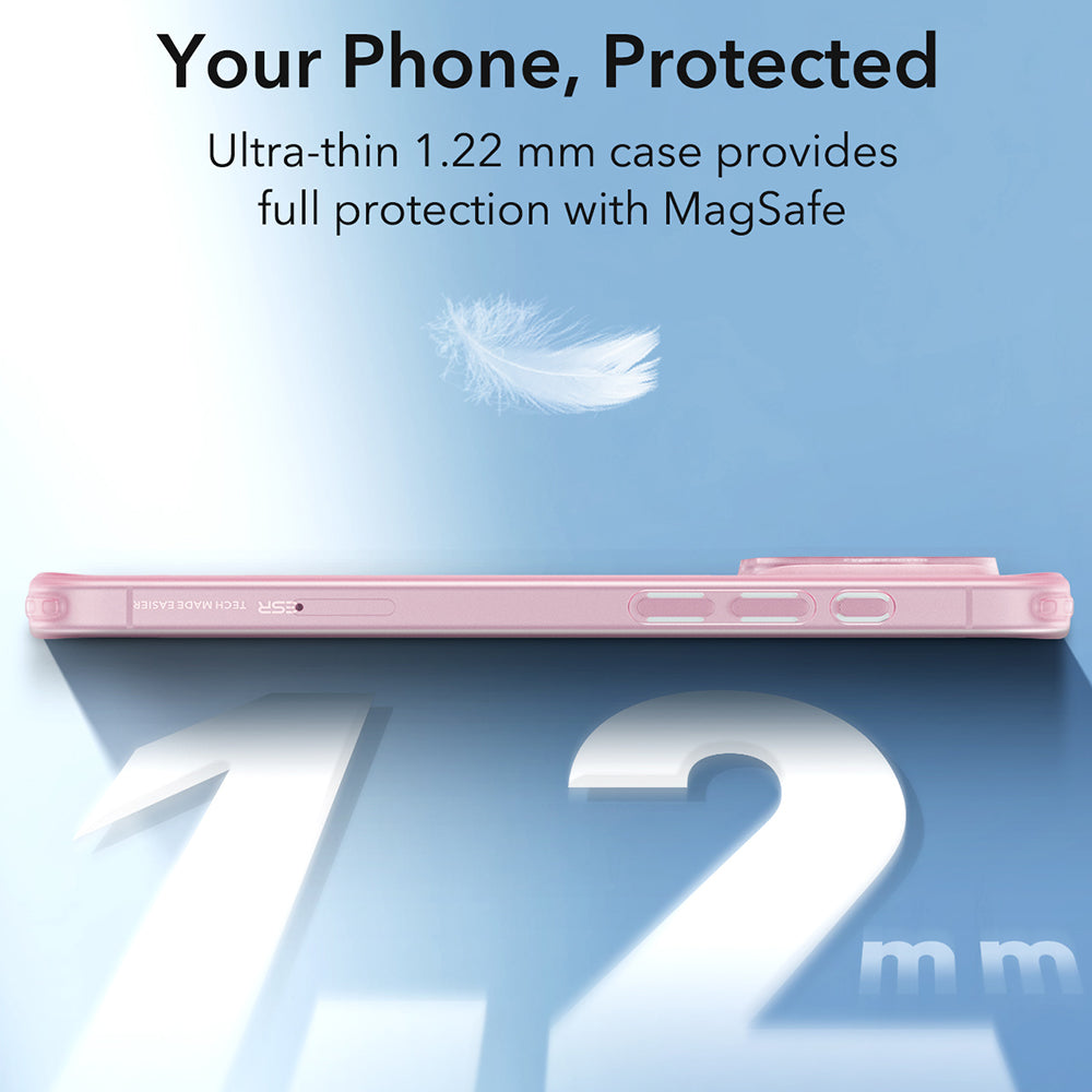 MagSafe-kotelo Apple iPhone 16 Pro Maxille, ESR, Zero, Satinoitu Vaaleanpunainen