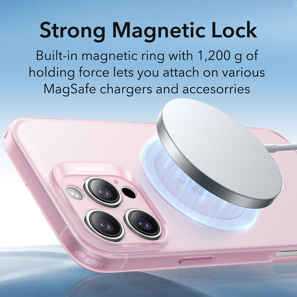 MagSafe-kotelo Apple iPhone 16 Pro Maxille, ESR, Zero, Satinoitu Vaaleanpunainen