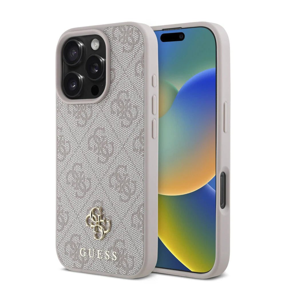 MagSafe-kotelo Apple iPhone 16 Pro Maxille, Guess, 4G Classic, Pinkki