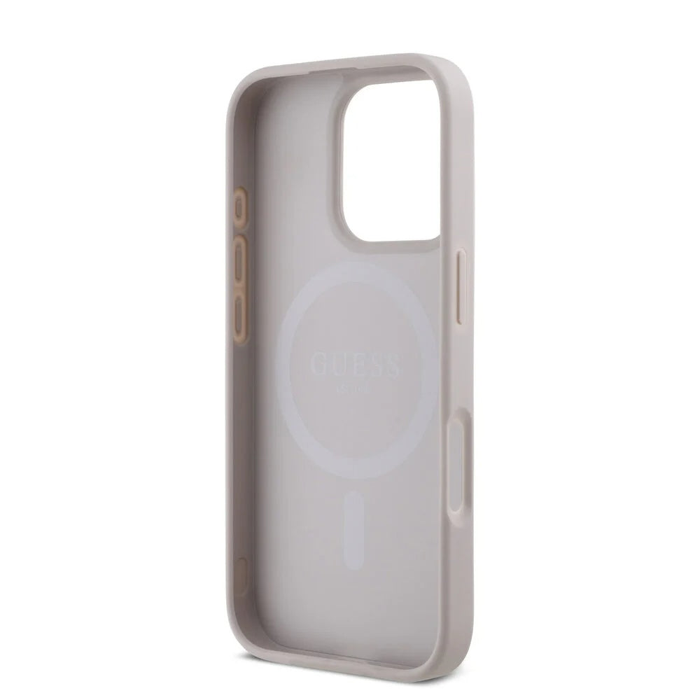 MagSafe-kotelo Apple iPhone 16 Pro Maxille, Guess, 4G Classic, Pinkki