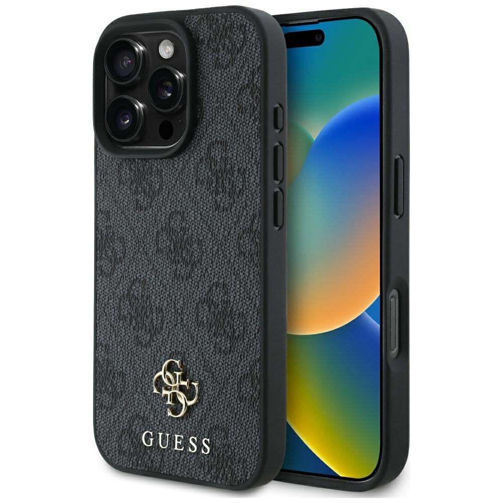MagSafe-kotelo Apple iPhone 16 Pro Maxille, Guess, 4G Small and Classic Logo, Musta