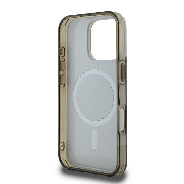 MagSafe Case for Apple iPhone 16 Pro Max, Guess, IML 4G Background, Brown