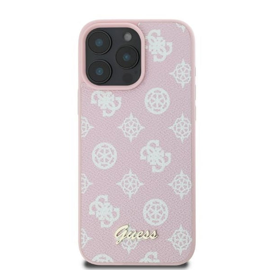 MagSafe-kotelo Apple iPhone 16 Pro Max:lle, Guess, Peony Script, Pinkki