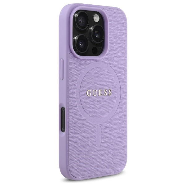 MagSafe-kotelo Apple iPhone 16 Pro Maxille, Guess, Saffiano, Violetti