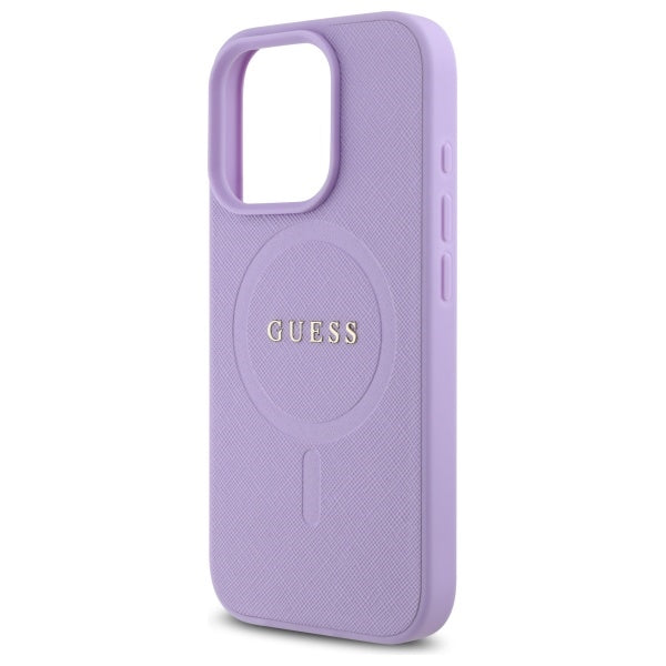 MagSafe-kotelo Apple iPhone 16 Pro Maxille, Guess, Saffiano, Violetti
