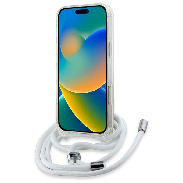 MagSafe-kotelo Apple iPhone 16 Pro Maxille, Karl Lagerfeld, IML Crossbody Karl's Head, Läpinäkyvä