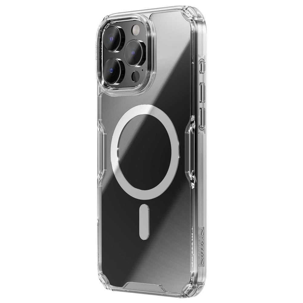 MagSafe-kuori Apple iPhone 16 Pro Maxille, Nillkin, Nature Pro, Läpinäkyvä