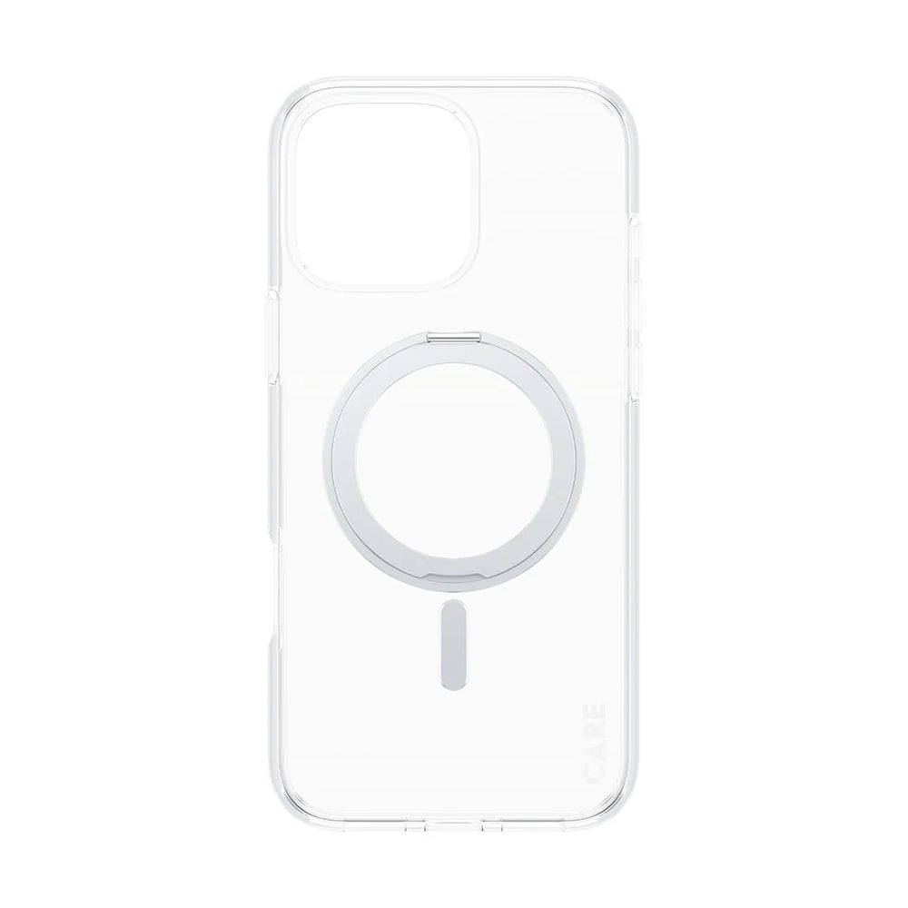 MagSafe-kotelo Apple iPhone 16 Pro Maxille, PanzerGlass, Tukijalkaominaisuus, Hopeanvärinen Läpinäkyvä